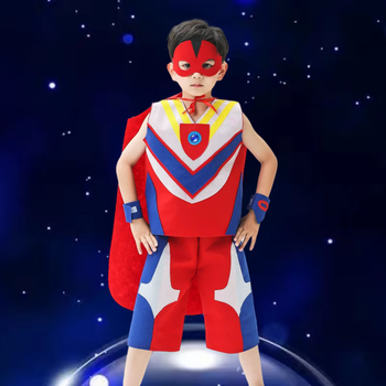 万代奥特曼六一儿童节表演服套装环保服装儿童时装秀男童奥特曼成品手