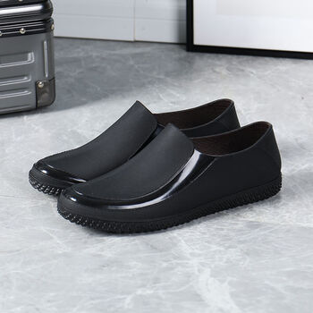 rxzp雨鞋男短筒低帮外穿水鞋厚底防水防滑工作钓鱼鞋下雨天穿的鞋低帮