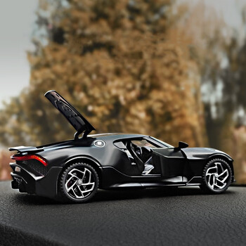 砺能玩具(lineng)布加迪黑夜之声超级跑车模型仿真合金儿童光玩具小