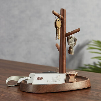 不二良品挂钥匙架创意摆件进门入户挂钩装饰玄关北欧置物收纳门口免