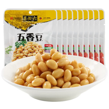 六必居 五香豆下饭菜小咸菜 五香黄豆70g×10袋 中华老字号  老北京特产