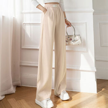 夏季女士九分休闲裤裤子女夏季新款韩版长裤直筒百搭拖地九分休闲裤