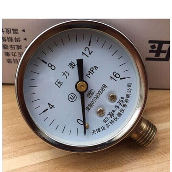 5普通压力表y 1.6mpa=16公斤