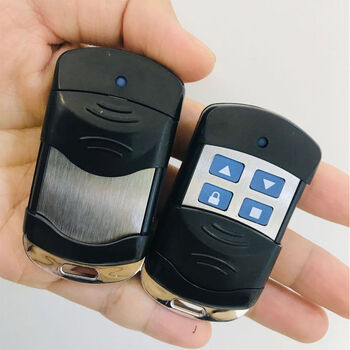 通用对拷贝电动卷拉门卷闸门道闸伸缩门钥匙车库门遥控器433315金属款