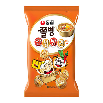 农心(nongshim)儿童零食10岁以上小零食农心兵卒辣味干脆面一口脆烤肉