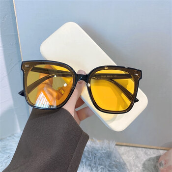 雷朋rayben复古大黑框茶色方形显脸小太阳眼镜网红女感ins圆脸韩版