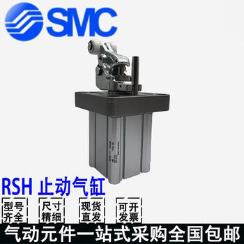 SMC流水线重载型阻挡气缸RSH20/32-RS1H50-RS1H63-RS1H80-RS2H50 RSH32-20DM【图片 价格 品牌 ...