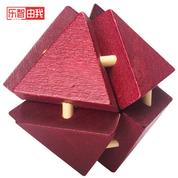 儿童解锁玩具鲁班锁孔明锁单个盒装男女孩461岁以上生日礼物八面玲珑