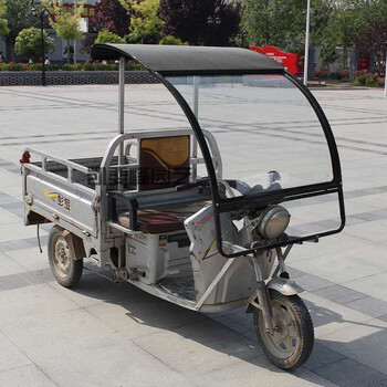 电动三轮车车棚铁皮棚驾驶室雨棚钢化玻璃前车头挡雨快递车蓬黑色