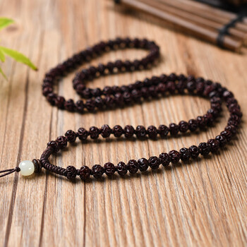 挂绳翡翠玉坠项链玉佩挂件绳毛衣链男女款挂脖链 菩提全珠 和田玉顶珠