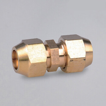 空调铜管延长对接头免焊接对接619mm铜双头扩口直通接头空调配件定制