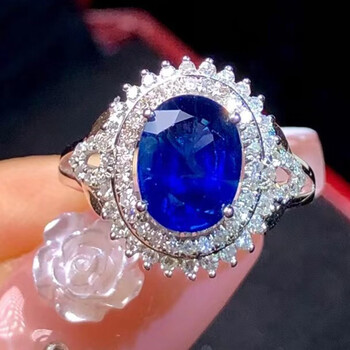 皇家矿工蓝宝石戒指珠宝首饰彩宝手饰18k金镶钻金重312克主石296ct