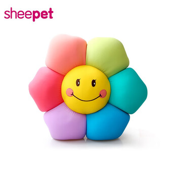 Sheepet舒宠雪花粒子软体睡觉抱枕七色花公仔送女朋友情人节礼品新七色花公仔 图片价格品牌报价 京东