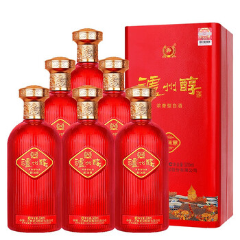 泸州泸州醇 醉满意 浓香型白酒 52度 500ml*6瓶 整箱装(内含礼袋)