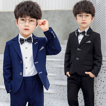 男童套装春秋款礼服花童小西服朗诵表演服2021英伦风小男孩绅士宝宝小