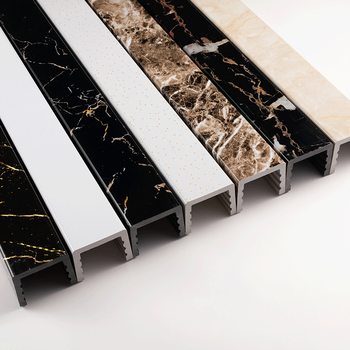 默派pvc仿大理石挡水条浴室加厚大理石纹路淋浴房挡水石基隔断卫生间