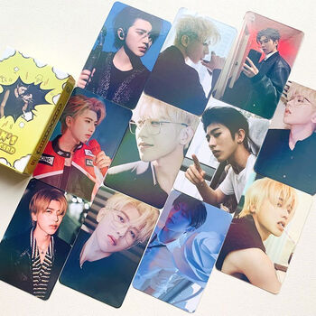 科宠蔡徐坤镭射小卡50张镭射覆膜ikun周边高清精美创意lomo闪卡饭制卡