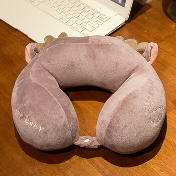 u型枕脖枕颈枕u形靠枕护颈旅行办公室睡觉神器颈椎飞机枕头护脖子麋鹿