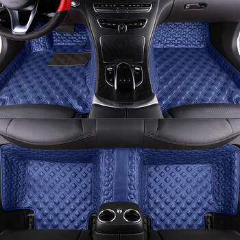 瑞畅皮革汽车专用全包围脚垫2022款 蓝色 英菲尼迪qx70 q70l fx35