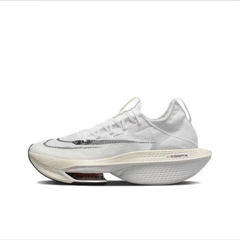 瑾讯款马拉松破2二代zoomalphafly2代碳板纤维丝气垫运动跑步鞋 白黑
