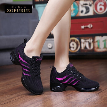 zofurun品牌广场舞鞋女软底舞蹈鞋水兵爵士鬼步春秋季成人广场舞跳舞