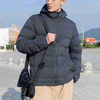 阿迪达斯（adidas）羽绒服男装2024冬季新款运动休闲保暖外套鸭绒连帽短款夹克JG5940 IK3174 高充绒量保暖款 L 180/100A