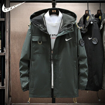 耐克(nike) 耐克nike外套男春秋季日系潮牌冲锋·衣宽松美式机能工装