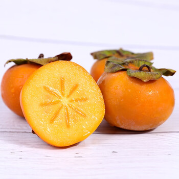 云南富有柿 甜脆大柿子 产地直发 3斤 单果150-175g