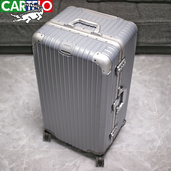 卡帝乐鳄鱼cartelo超大容量铝框行李箱女32英寸皮箱拉杆箱男结实耐用