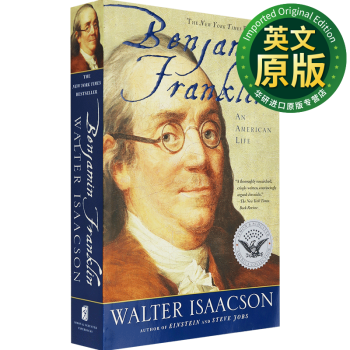 富兰克林传 英文原版 Benjamin Franklin 一个美国人的生活