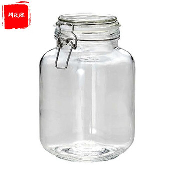 玻璃酒罐日本直邮珍珠金属梅酒瓶果子酒瓶保存容器玻璃制方形2ll1033