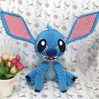 三角插手工折纸工具包,三角折纸大全,三角插手工折纸 史迪仔(折纸材料