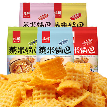 兆辉山西兆辉蒸米锅巴72g袋装大米锅巴五味混合解馋香脆办公休闲零食 