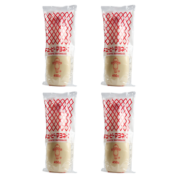 丘比日本蛋黄酱原装进口日式沙拉酱蛋黄酱450g香甜水果蔬菜轻食 4瓶装