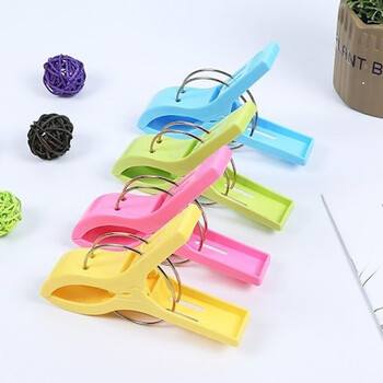 多功能夹衣服的夹子小号家用强力塑料晒衣夹子防风多功能晾衣袜夹12个