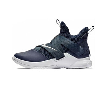 纯原高品质 lebron 詹姆斯战士12代黑漆皮纯白中帮篮球鞋ao4054-005-1