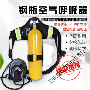 RHZK5L/6L30mpa钢瓶 正压式空气呼吸器 自给开路式空气呼吸器 钢瓶呼吸器一套带塑料箱
