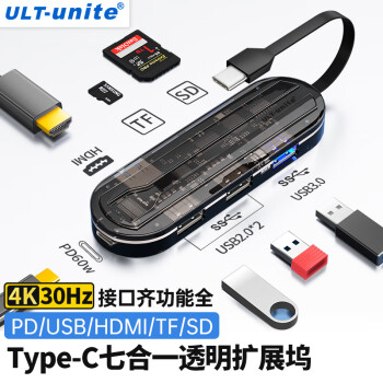 ULT-unite Type-cչUSB-CתHDMIת߶ʼǱֻ๦չ 71HDMI+SD/TF+USB+PD