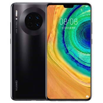 华为（HUAWEI） 华为Mate30 手机 麒麟990旗舰芯片4000万屏内指纹 mate30 亮黑色 8G+128GB全网通4G