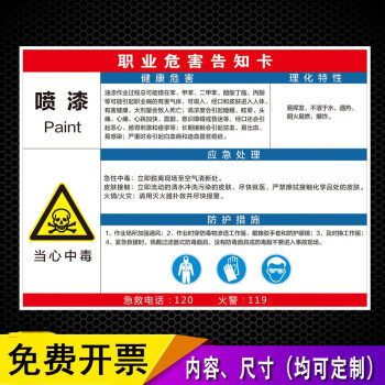 職業病危害告知牌卡有害安全警示牌標識牌標誌牌有限空間周知卡配電房