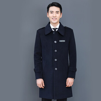 墨华灼灼职业装毛呢套男女中长款售楼部客服冬季大衣工装呢子酒工作服