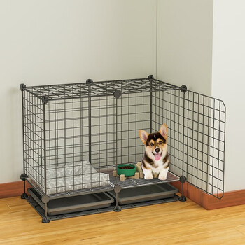 宠趣汇狗笼子小型犬室内带厕所猫笼家用泰迪柯基比熊狗窝中型 宠物鸡鸭笼狗狗围栏栅栏 10斤内 75 39 58 带厕所常规款 安装工具 加固扣 咬坏免费换新 图片价格
