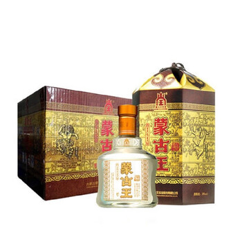 蒙古王39度金帐3系列500ml浓香型白酒4瓶整箱