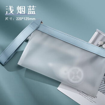 双层透明笔袋考试专用大容量简约中考高考用ins日系高颜值女孩男生