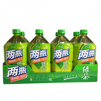 今麦郎冰红茶饮料柠檬茶1l大瓶装整箱绿茶茉莉蜜茶清茶饮品 1l绿茶 8