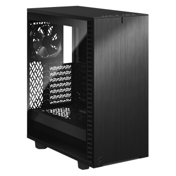 分形工艺（Fractal Design）Define 7 Compact（D7C）黑色（浅色钢化玻璃/隔音材料/低噪风扇/水冷支持）