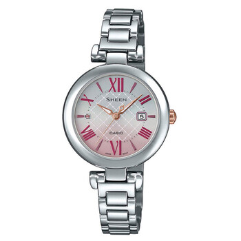 卡西欧casiosheenshs4502系列女士光动能商务休闲手表shs4502d4ajf日