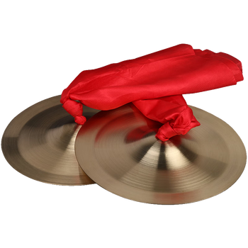 欢笛铜锣纯铜表演道具大小锣鼓镲全套乐器响器敲锣打鼓锣锤套装 铜镲