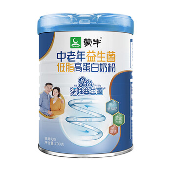 蒙牛中老年益生菌低脂高蛋白奶粉成人多维高钙奶粉 蒙牛益生菌低脂