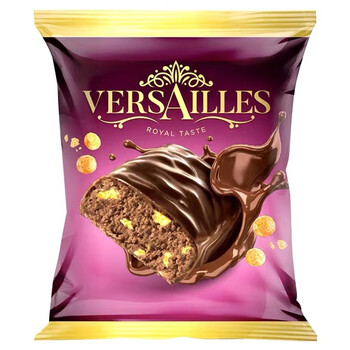五折俄罗斯原装进口巧克力谷物味糖果夹心脆脆球巧克力袋装500g